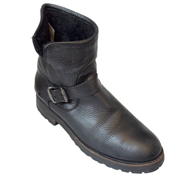 Frye Black Leather Ankle Booties - Picture 13 of 14